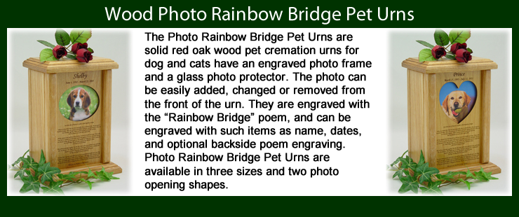 Photo Rainbow Bridge Pet Urns
