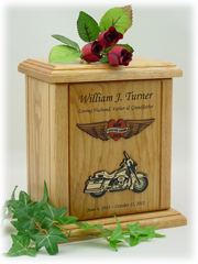 Heart and Wings Motorcycle Urn