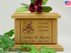 Teddy Bear Baby Urn