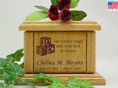 Baby Block Baby Urn