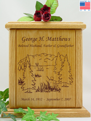 Deer Hunter & Dog Cremation Urn