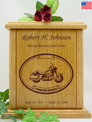 Forever Riding Tour Motorcycle Urn