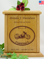 Forever Riding Custom Motorcycle Urn