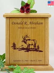 Elk Wildlife Cremation Urn