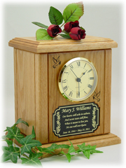 Mantel Clock Cremation Urn