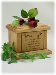 Small Memorial Poem Pet Urn