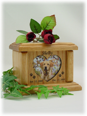 Small Heart Photo Pet Urn