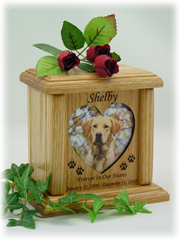 Small Medium Heart Photo Urn