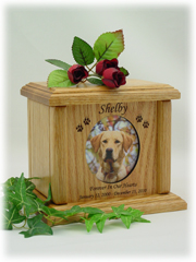 Horizontal Medium Vertical Oval Photo Pet Urn