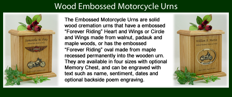 Motorcycle Urns and Biker Urns